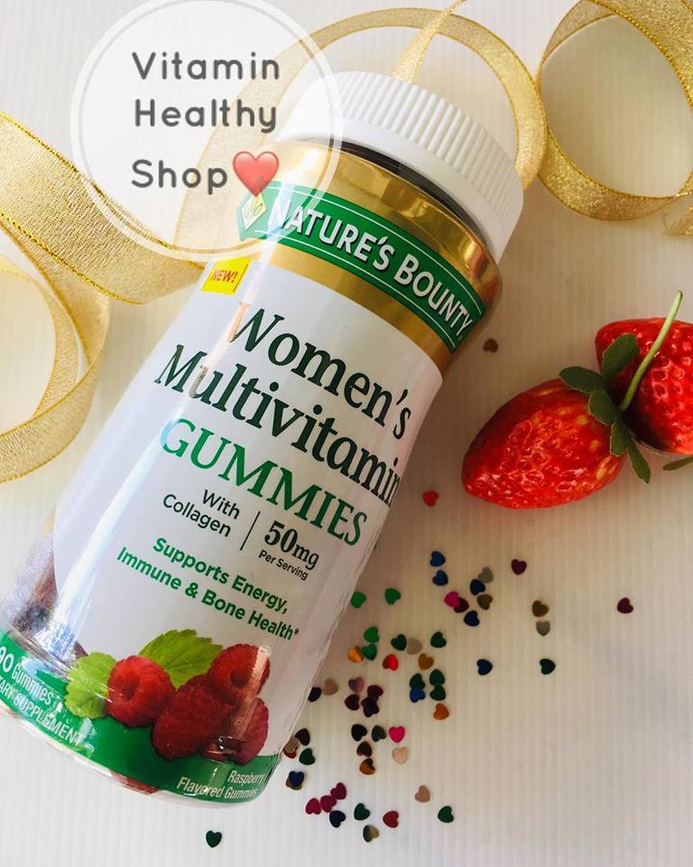 Nature's Bounty,Women's Multivitamin Gummies Raspberry Flavored, 80 Gummies