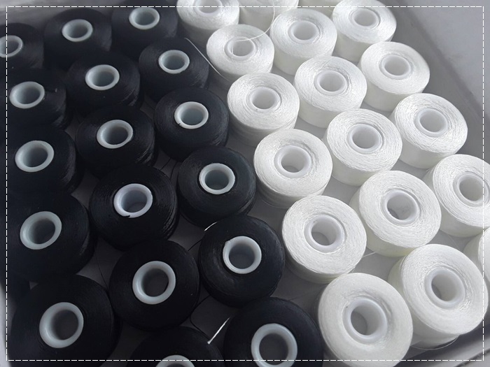 ด้ายกระสวยจักรปักสีดำ