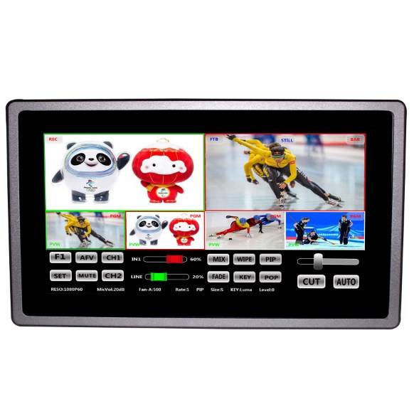 DeviceWell HDS8307: เครื่องสลับสัญญาณวิดีโอ 4 ช่อง แบบ All-in-One พร้อมจอสัมผัส 7 นิ้ว, Live Streaming, บันทึก และ PiP สำหรับงานสตูดิโอและ Live สด