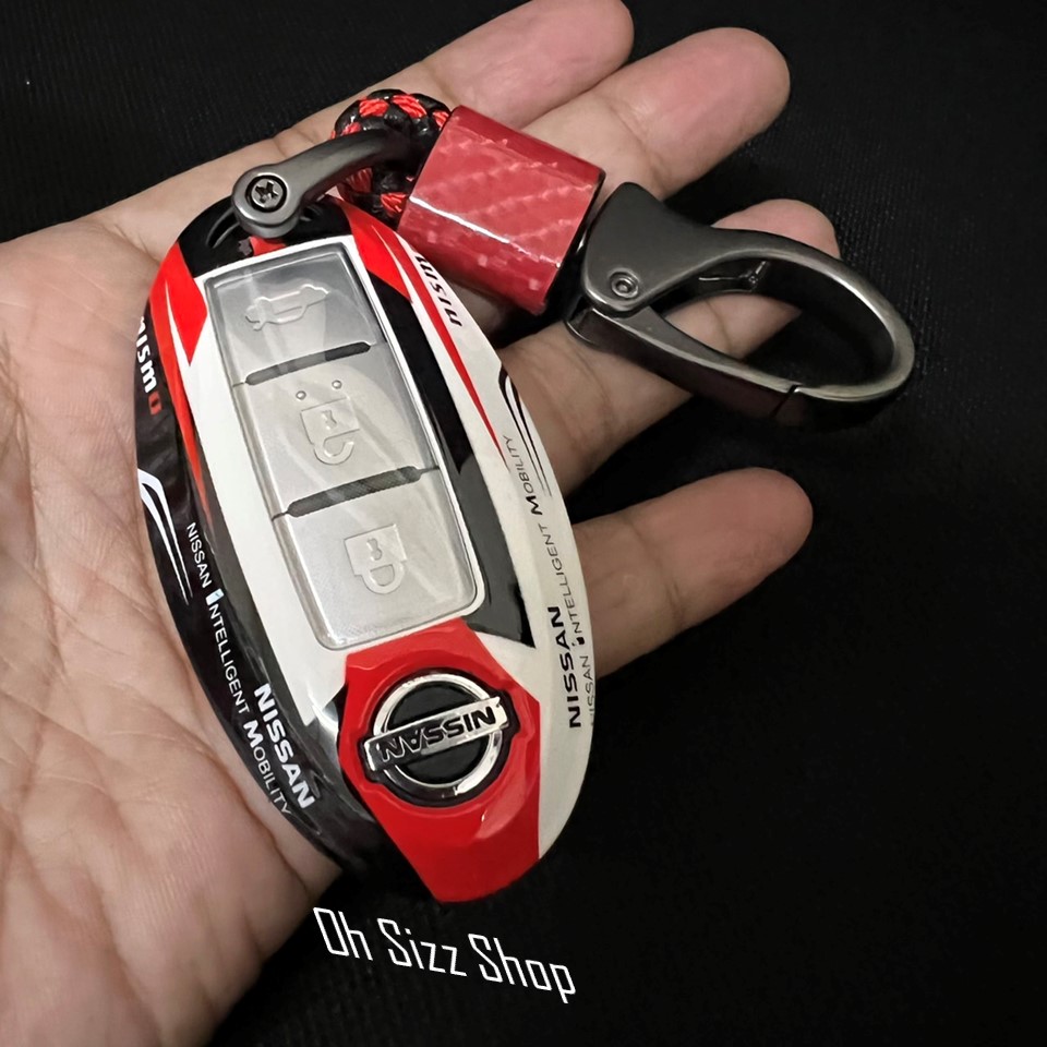เคสรีโมทรถ Nissan Smart Key แบบสปอร์ตคาร์ Sport car design exclusive special car painting ด้วยนวัตกรรมติดเคสหน้าหลังด้วยแม่เหล็ก (Magnetic ABS key case) และแผ่น TPU ใสปิดปุ่มกันรอย Nissan GTR, March,X-Trail,Navara,Juke,Almera,Note,Pulsar,Livina,Teana,Mura