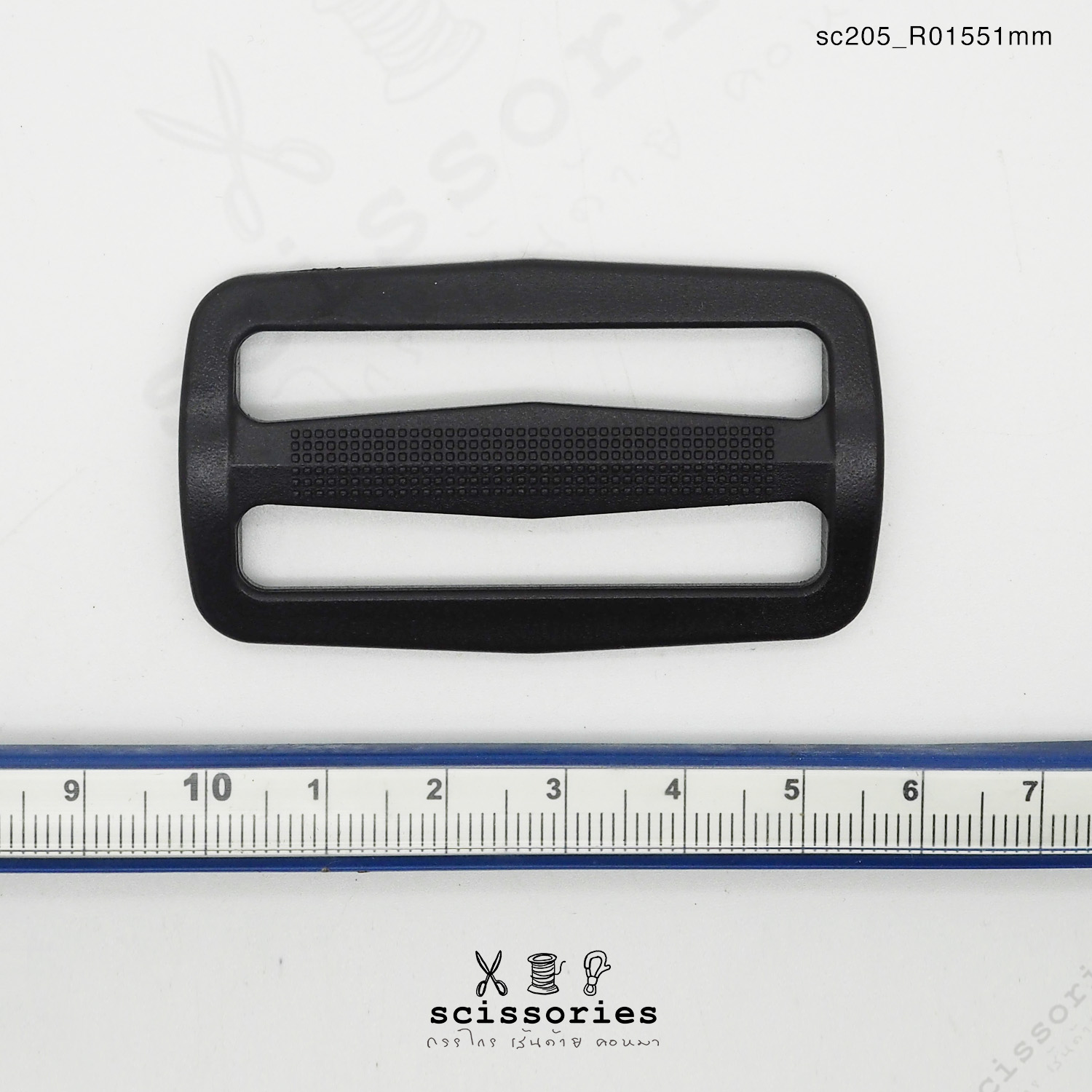 ตัวเลื่อน 51mm พลาสติกสีดำ 10 ตัว