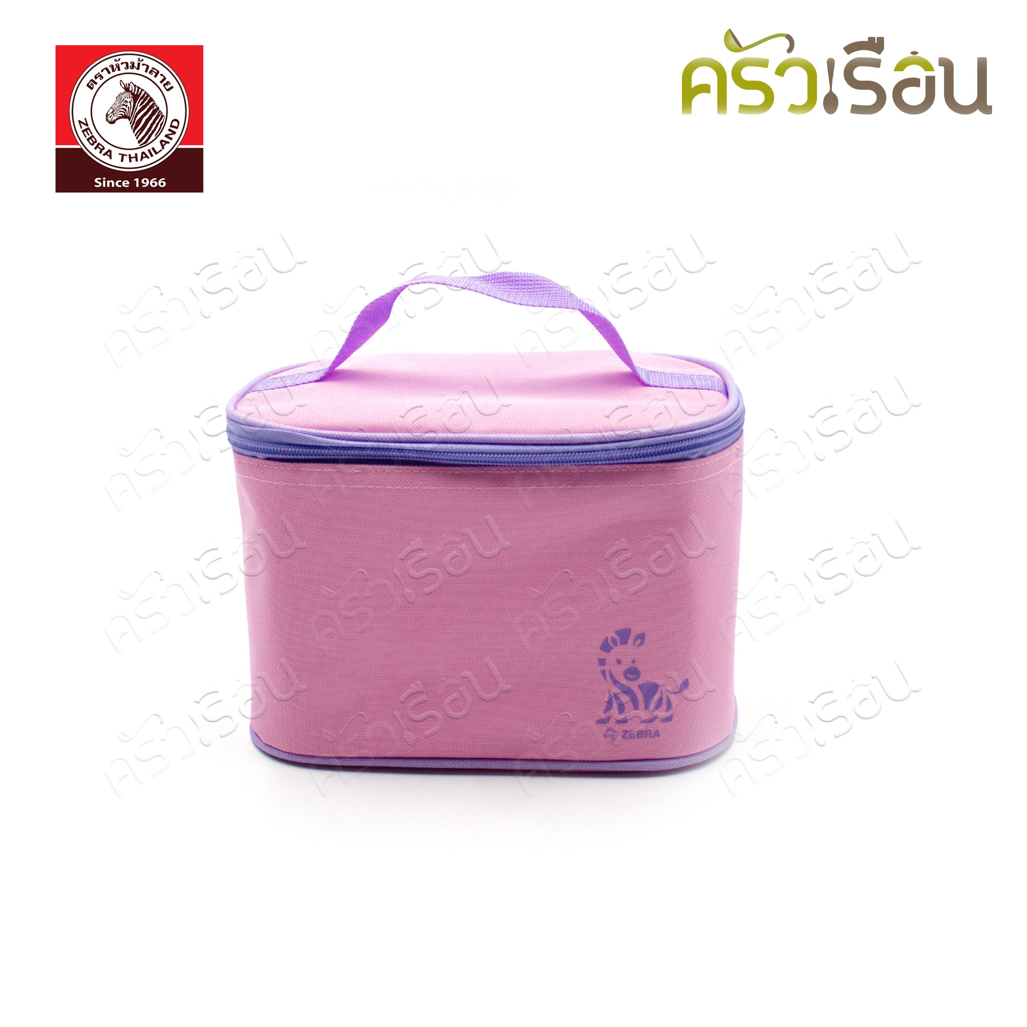 ZEBRA Jolly Pink Food Storage Box Set 184355 2 spill-proof boxes, 1 glass with lid, 2 stainless steel spoons, 1 thermal bag