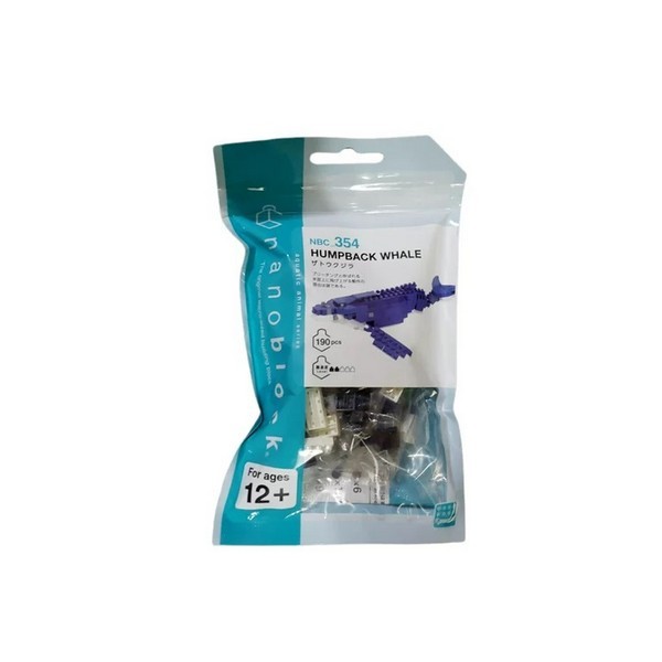 Kawada nanoblock NBC_354 Humpback Whale 4972825221563 (นาโนบล็อค)