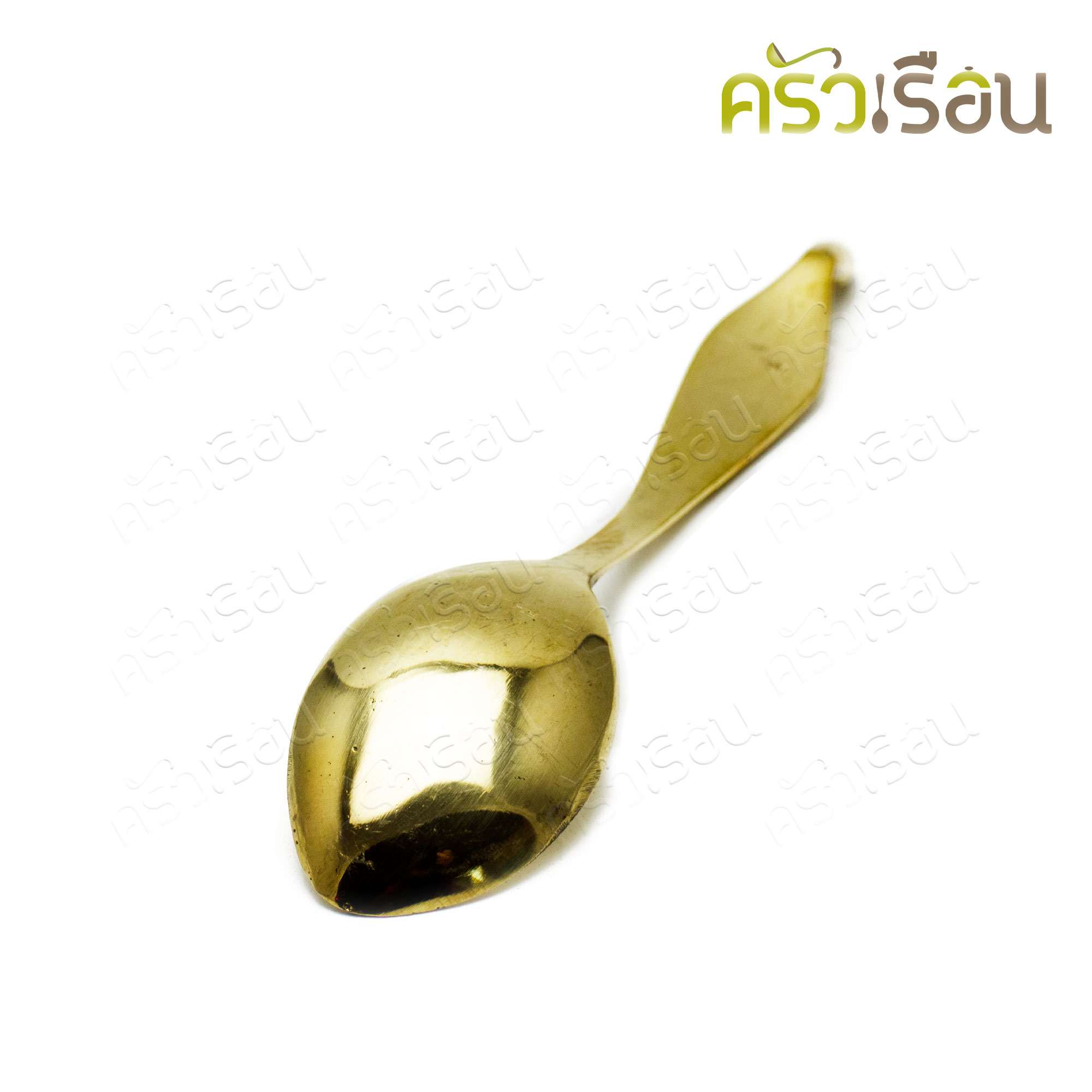 BRASS dessert spoon 3.5 x 16 cm.