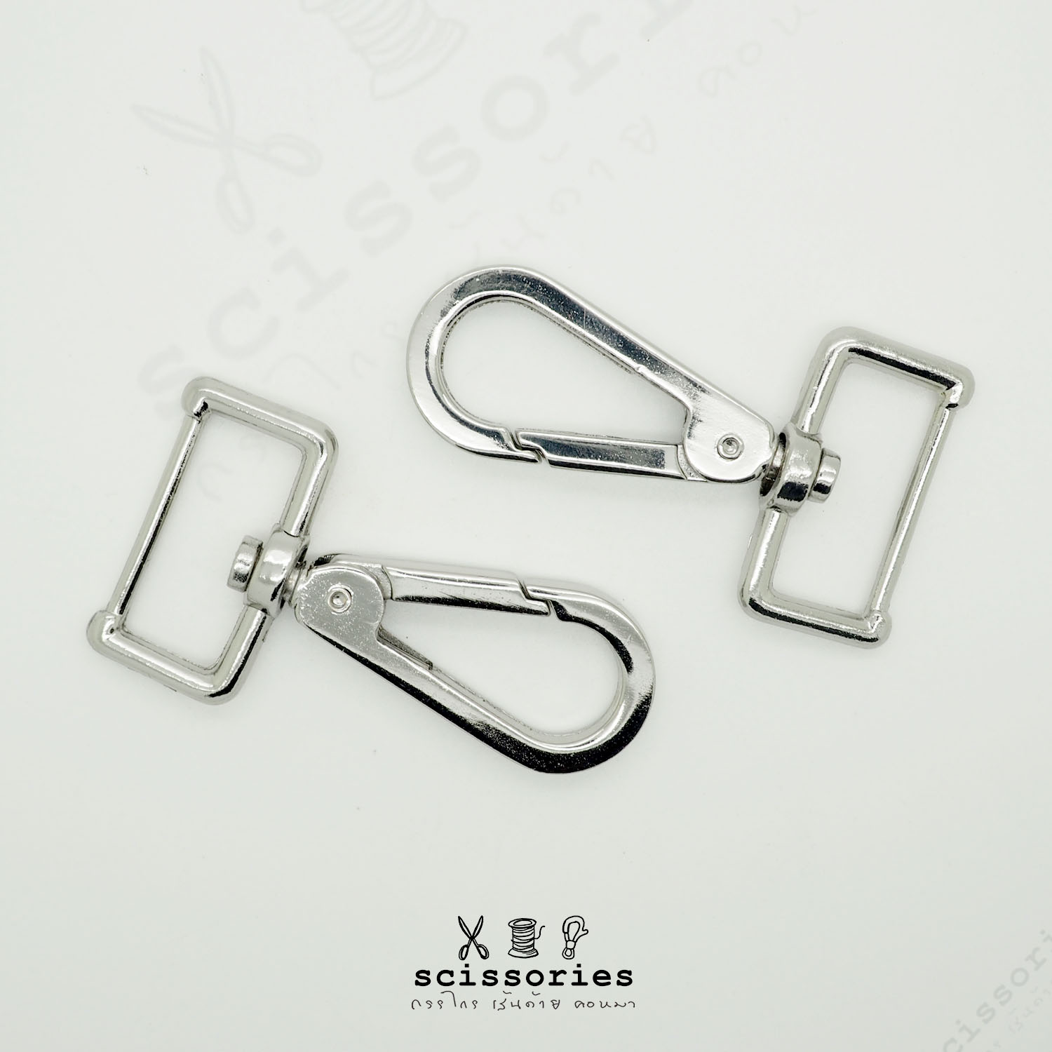 คอหมา 1 in สีเงิน/2 ตัว