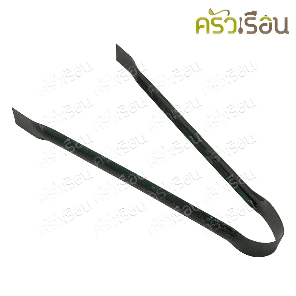 ที่คีบถ่าน คีบถ่าน ปากเป็ด เบอร์ 3 ขนาด 39.5 x 3 ซม. คีบขยะ เหล็กชุบ สีลอกเป็นปกติ