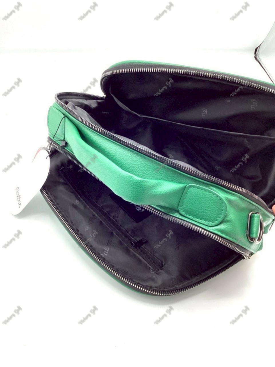 Pouch bag Malbon (+Strap) PU material Dark-green Color