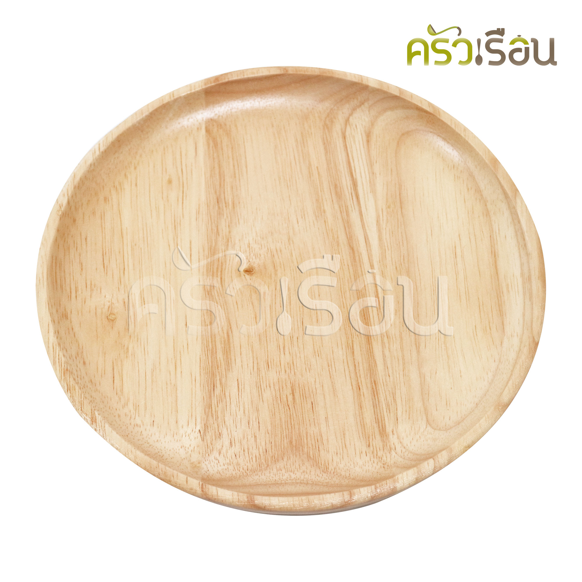 CMG จานไม้ กลม ทรงตื้น ราคาต่อใบ มีขนาดให้เลือก