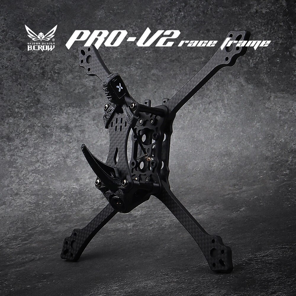 [22] BCROW Pro V2 & V3 T700 Carbon Fiber 5inch FPV Frame with 20mm FC Hole for RC Drone FPV Racing frame โดรน Drone