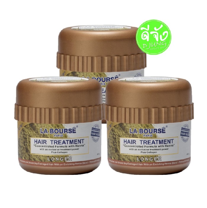 ลาบูสส์ แฮร์ ทรีทเม้นท์ เฮนน่า – L1128 HAIR TREATMENT (3กระปุก) CONCENTRATED FORMULA WITH HENNA WITH AN EXCLUSIVE TREATMENT POWER PLUS COLLAGEN LONGER