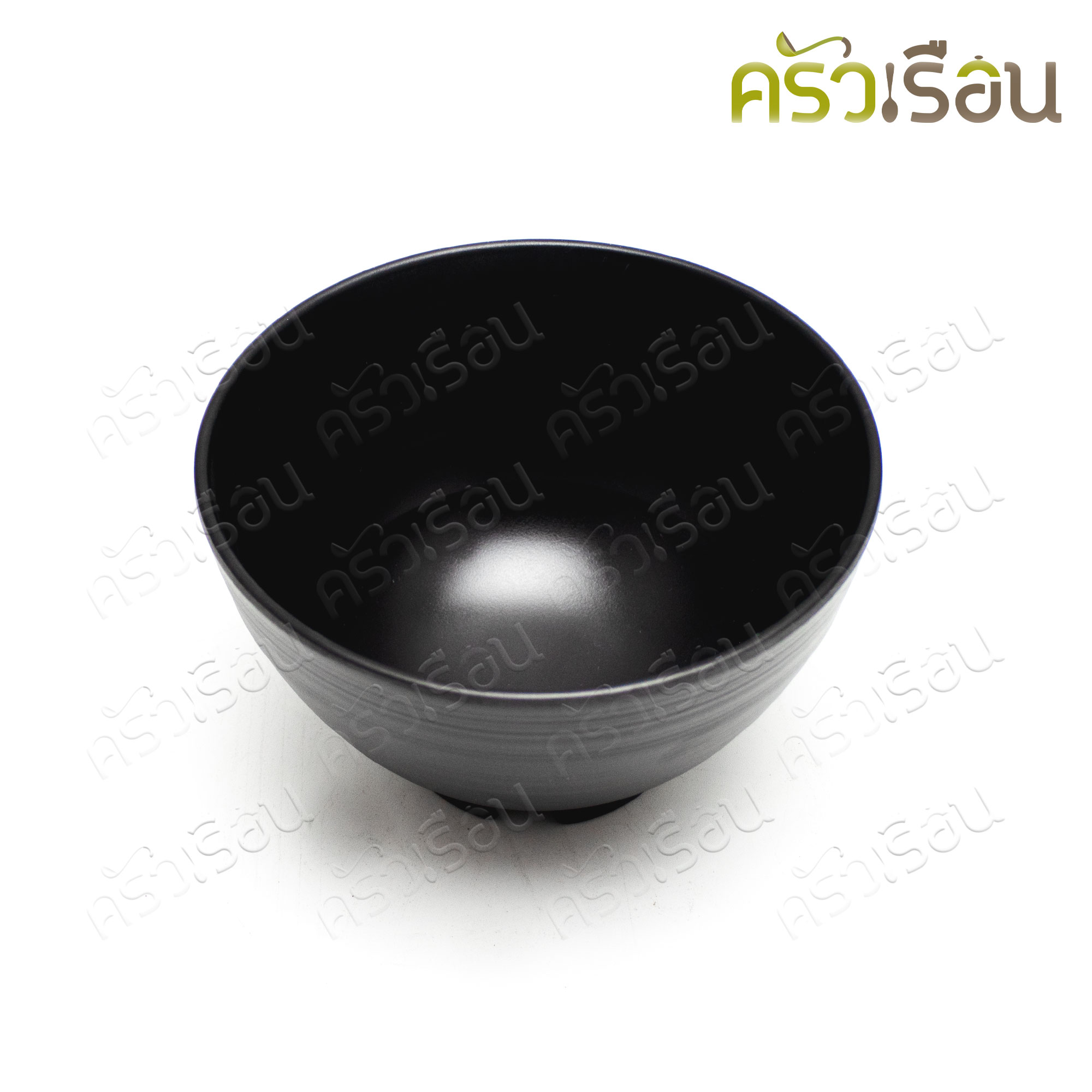 SUMO ชามข้าว เมลามีน มีลอน ทรงสูง 4.75 นิ้ว สีดำ JB724-4.7 ถ้วยทรงญี่ปุ่น ชามญี่ปุ่น ถ้วยน้ำซุป