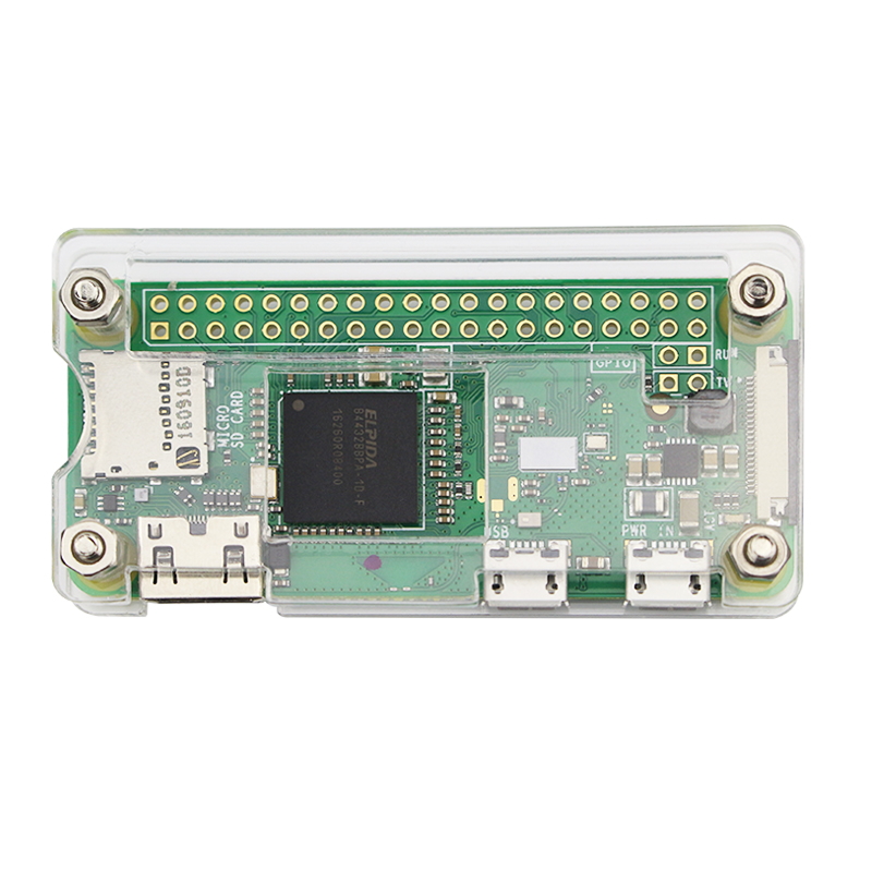 Raspberry Pi Zero W Acrylic Case for RPI Zero Box Clear Color Cover Shell Enclosure Cases also for Raspberry Pi Zero V1.3 (สีใส)