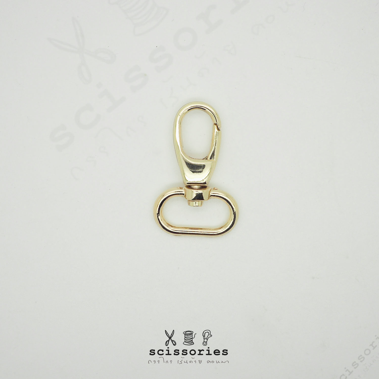 คอหมา 1.5cm 6 หุน สีทอง/2 ตัว