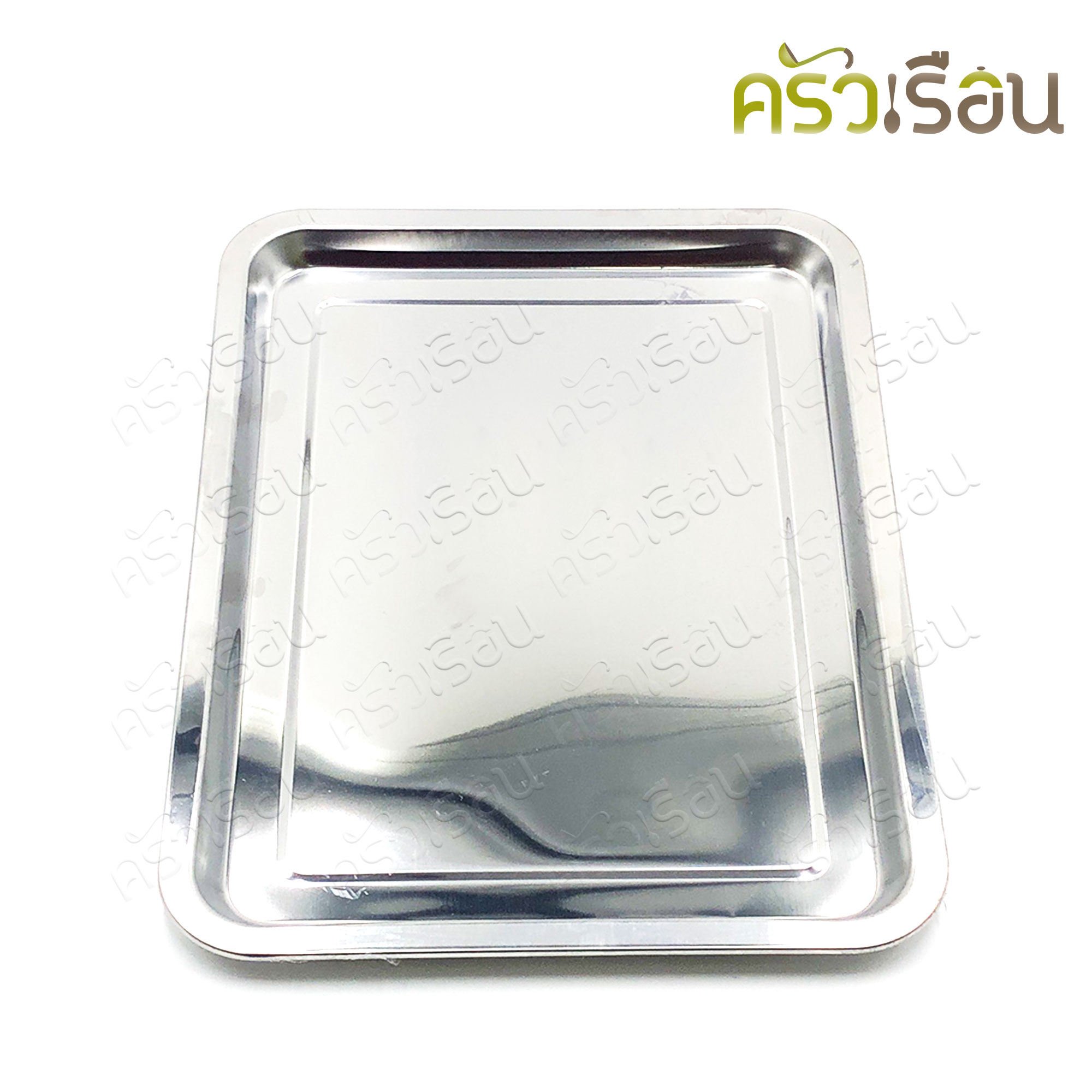 FOFO ถาดเสิร์ฟ สเตนเลส 40 x 30 x 2 ซม. ตราโฟโฟ ถาดอาหาร ถาดใส่อาหาร ถาดบุบเฟ่ ถาดข้าวแกง