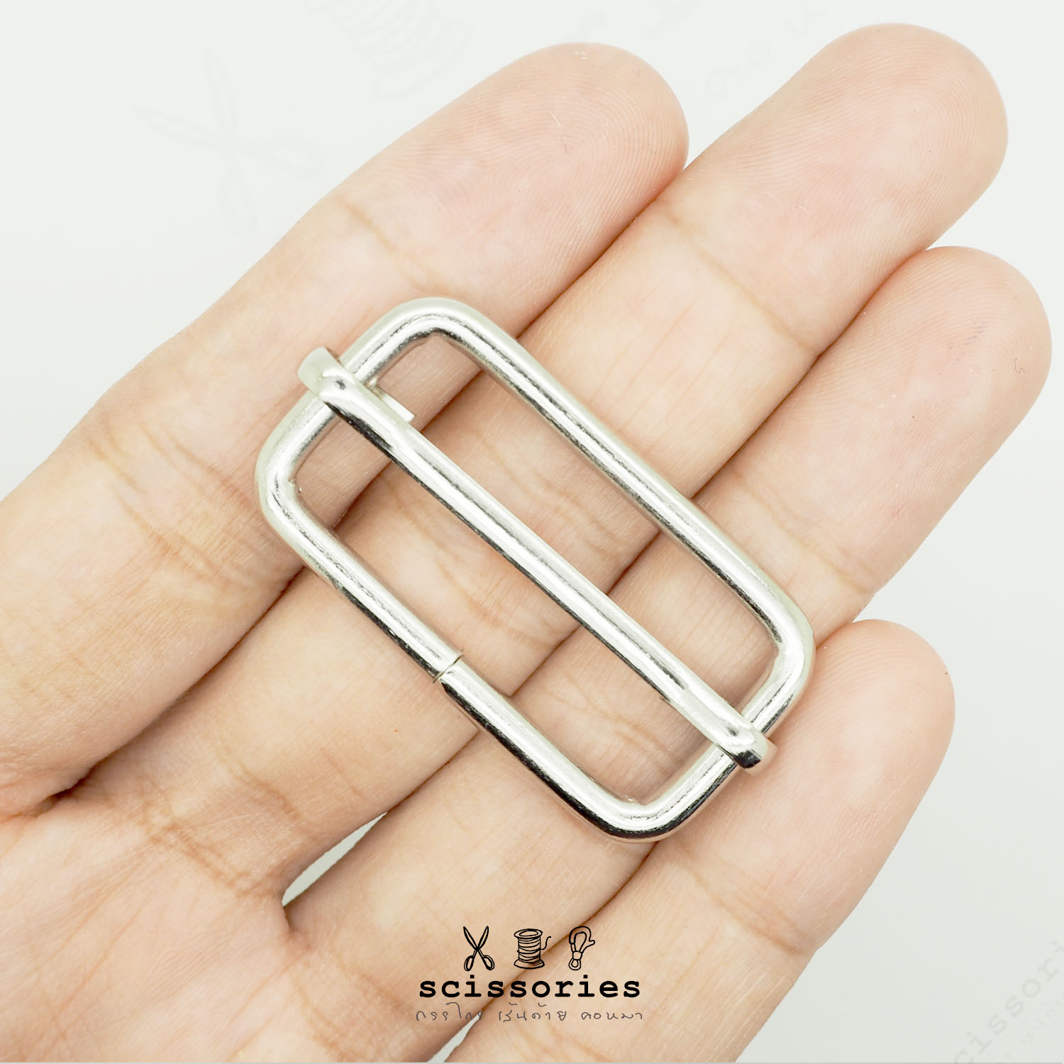 ตัวเลื่อน 1.2 in สีเงิน/2ตัว