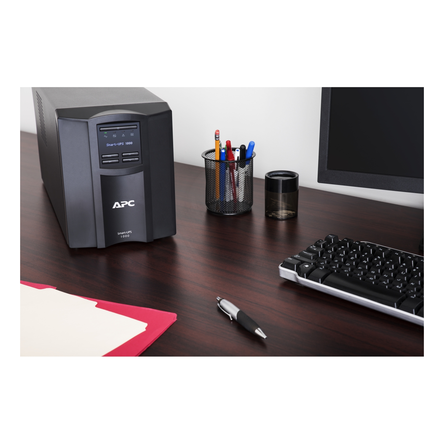 APC Smart-UPS, Line Interactive, 1000VA, Tower, 230V, 8x IEC C13 outlets, SmartConnect Port+SmartSlot, AVR, LCD SMT1000IC