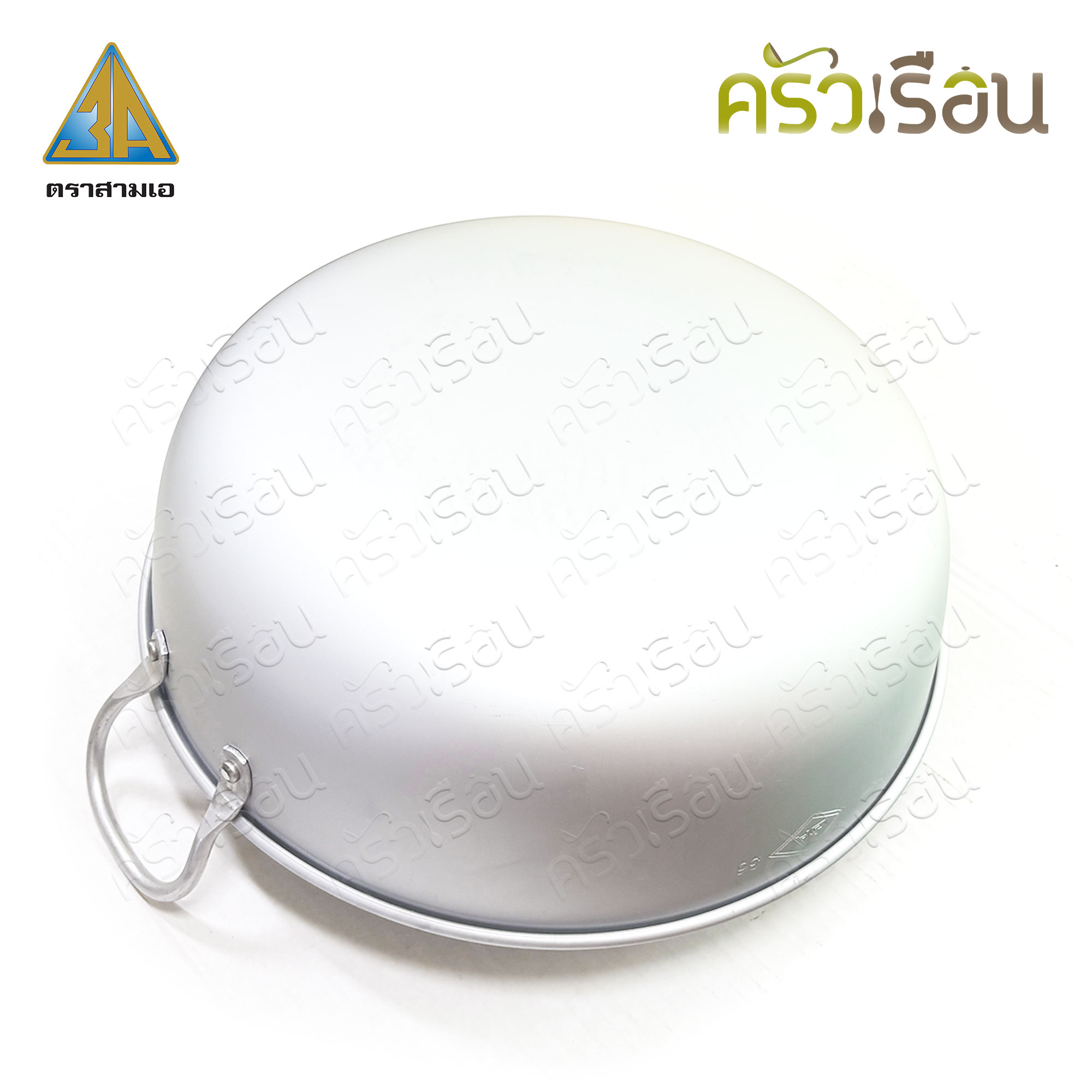 3A กระทะหูแขก อลูมิเนียม อย่างหนา กระทะทอดโดนัท กระทะใบบัว