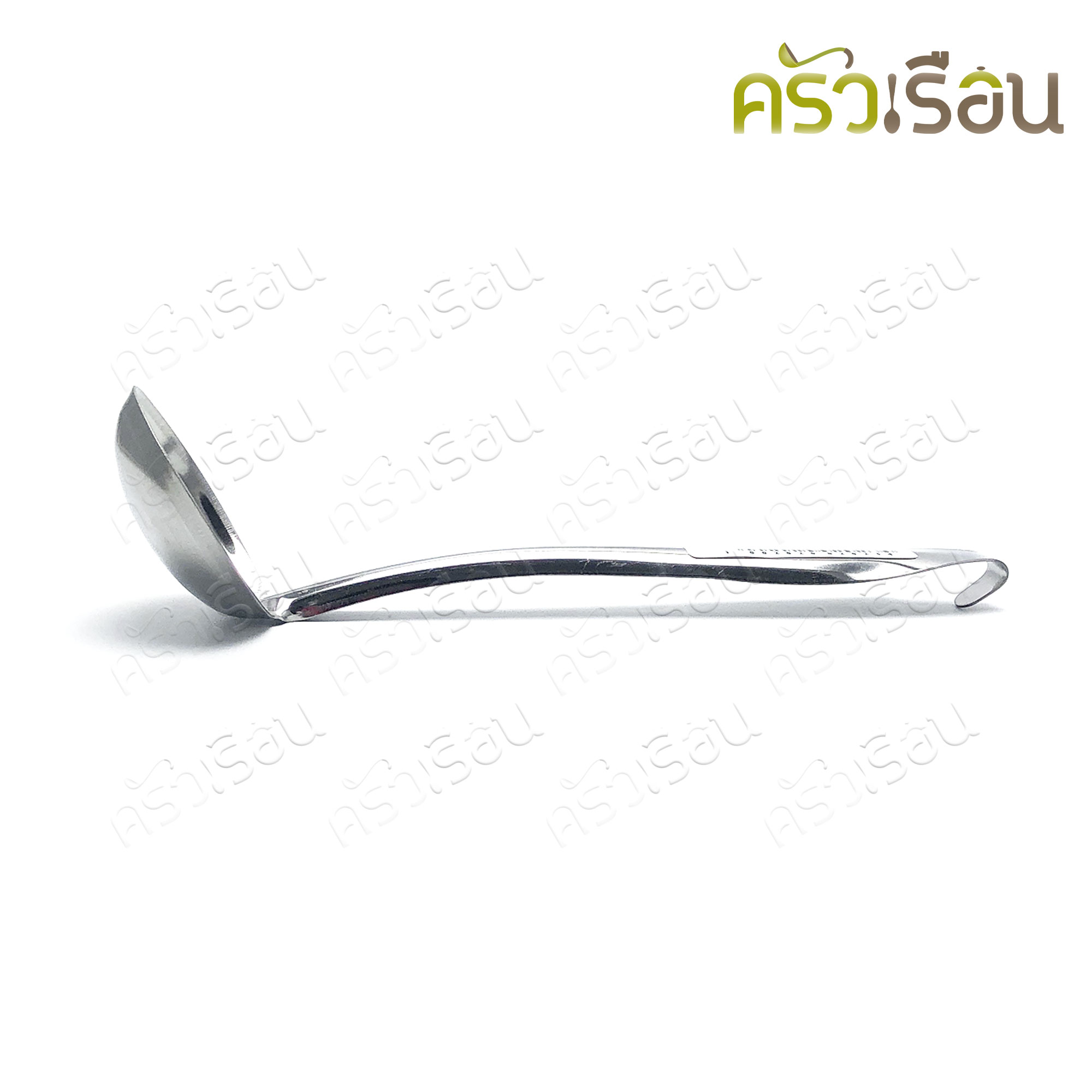 Twin Ray กระบวย ด้ามตลอด สเตนเลส มีขอ 5.5 ซม. 001