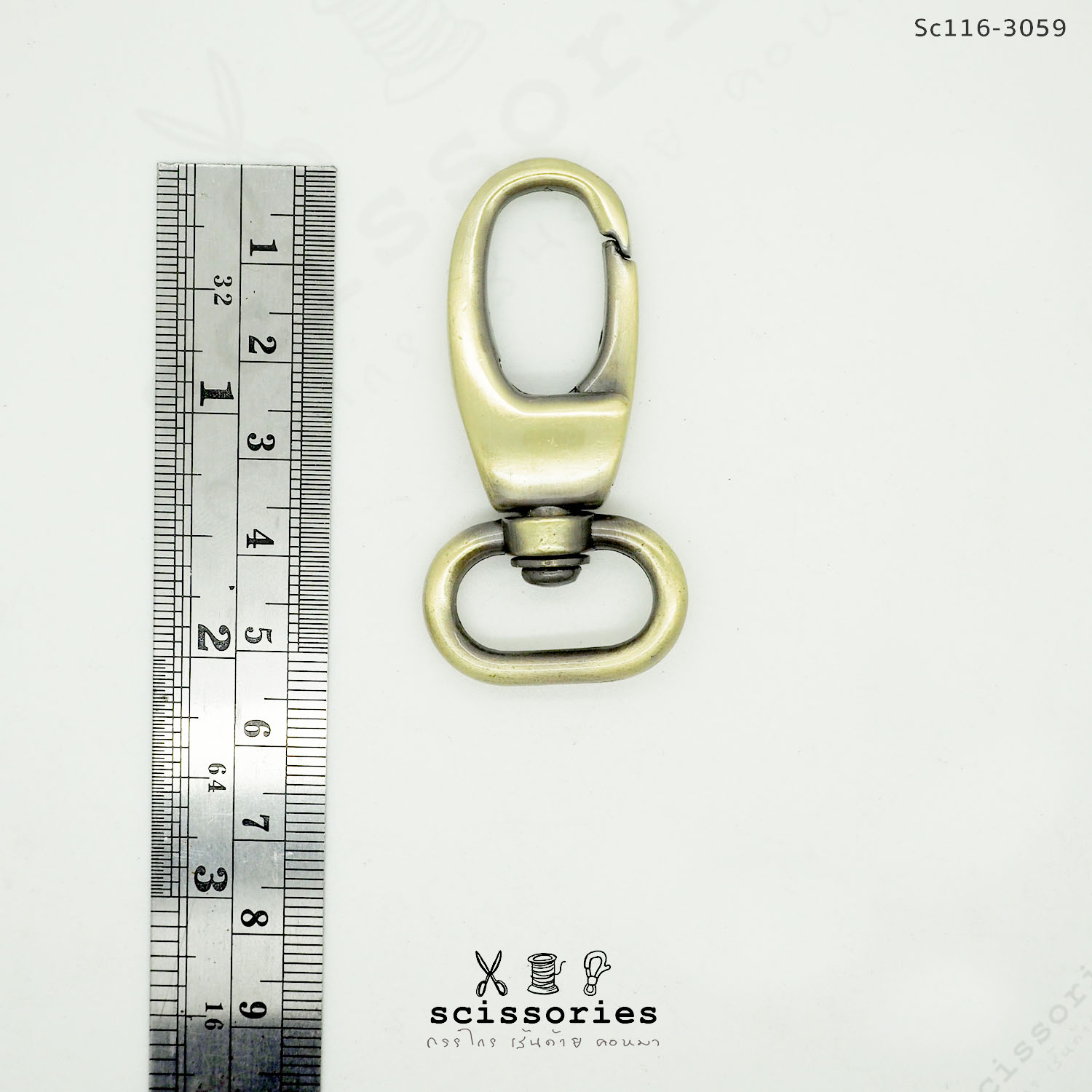 คอหมา 2 cm สีเหลืองปัด/2 ตัว