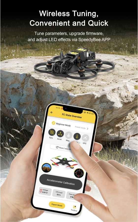 [D25-1] SpeedyBee Bee25 2.5 inch Drone HD O3 Air Unit FPV อุปกรณ์โดรน Drone