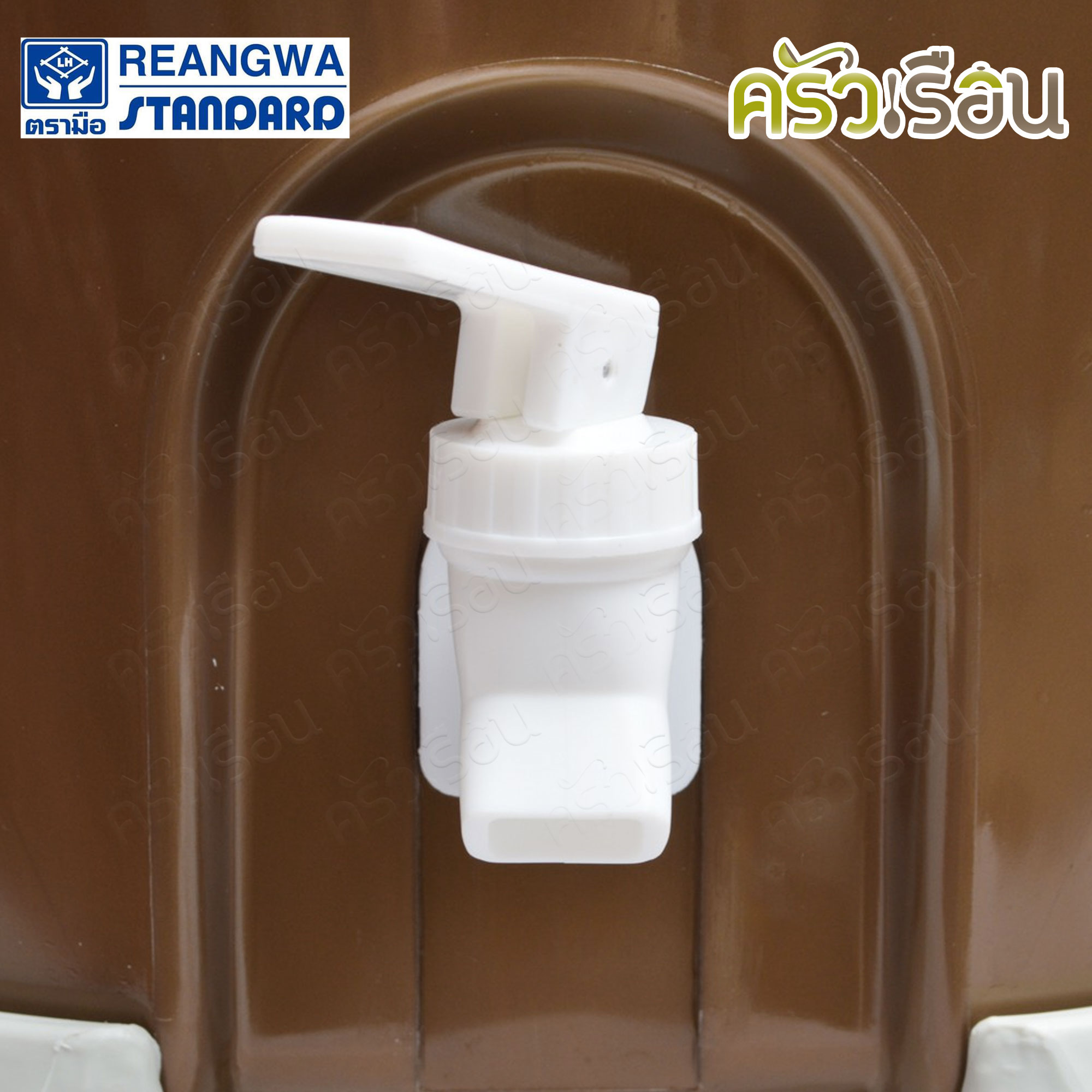 Reangwa Standard กระติก คูลเลอร์ สีทอง มีฐานรอง 23 ลิตร 37x51 ซม. RW0339 คูลเลอร์ ถังกดน้ำ ที่กดน้ำเย็น กระติกเก็บความเย็น กระติก Hot and Cold Insulated Cooler Snow Bank