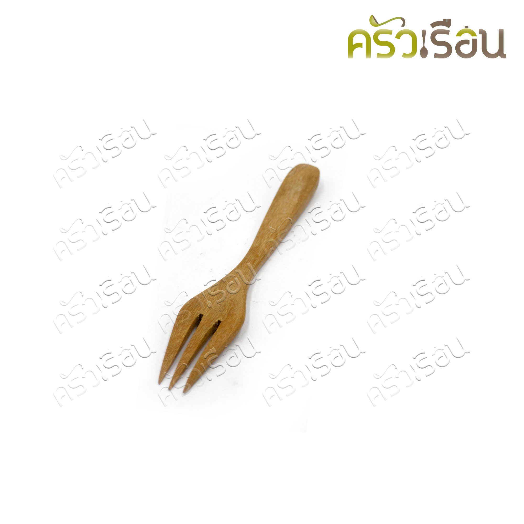 CMG Wooden fork, rounded tip, 12.5 cm. for desserts or fruits. Reusable
