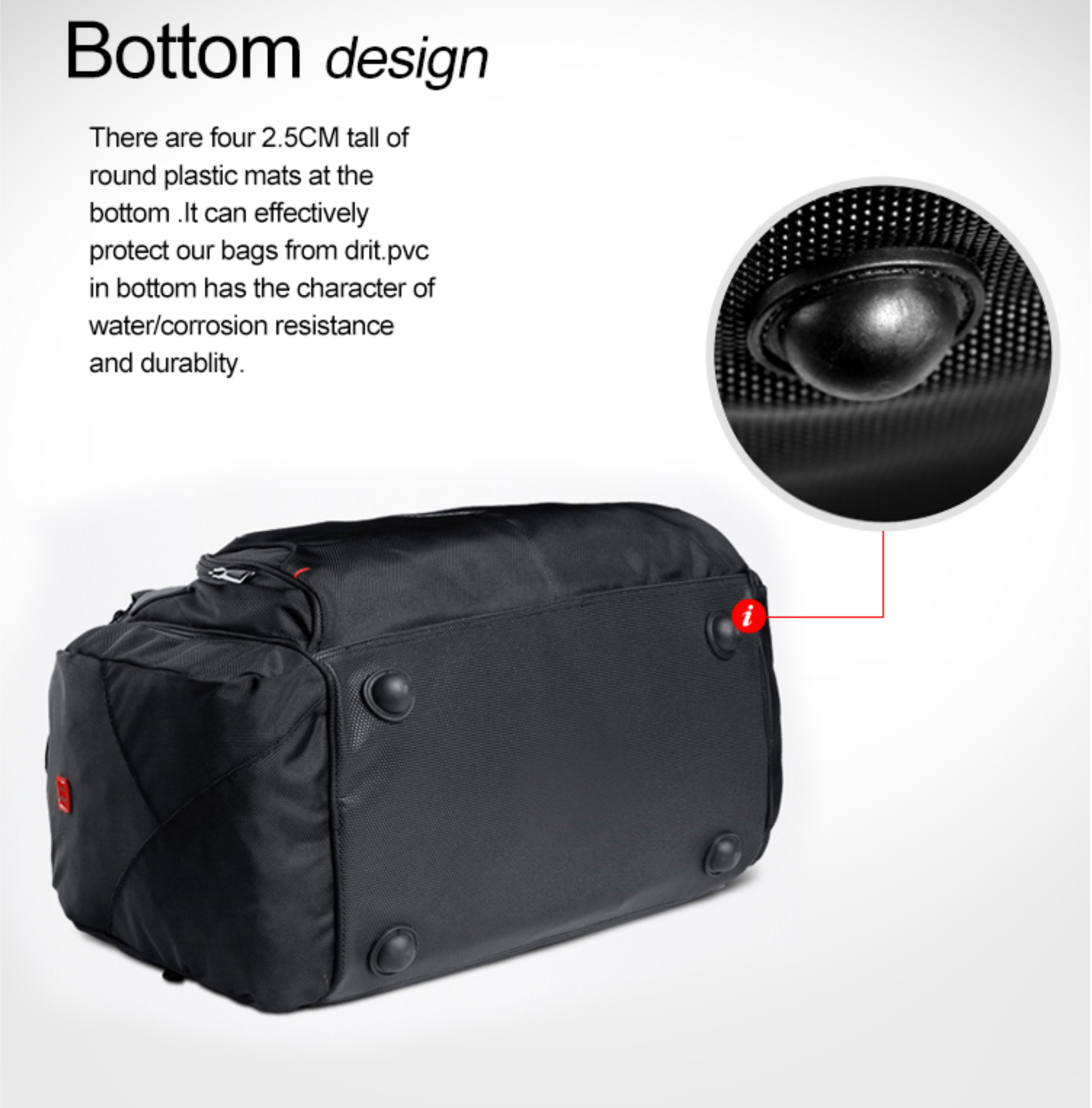 Aspensport กระเป๋าเดินทาง สะพายข้าง ขนาด 45L รุ่น AS-K11 สีดำ