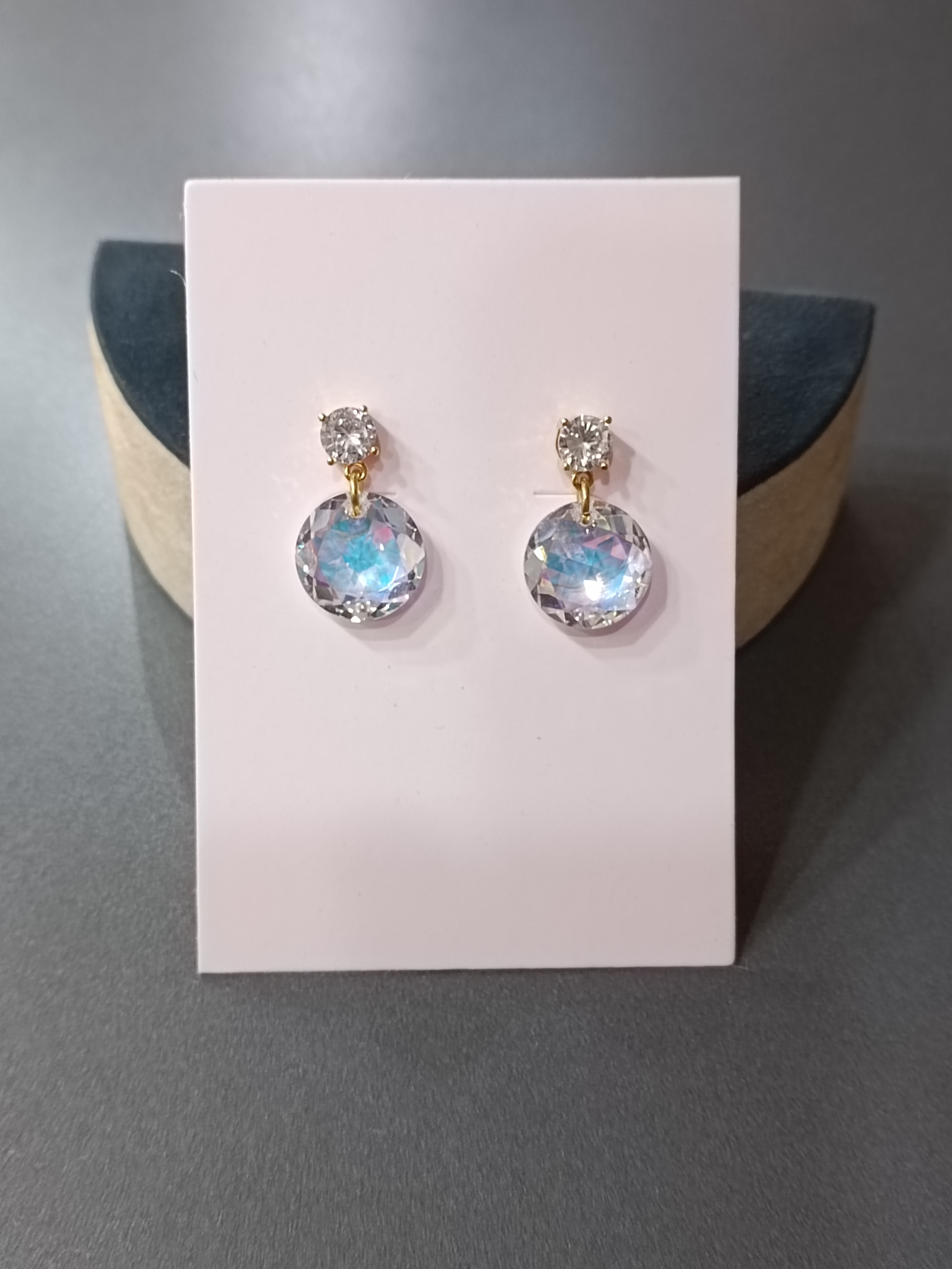 ต่างหู "14K" Swarovski Crystal Earring Glamorous Life