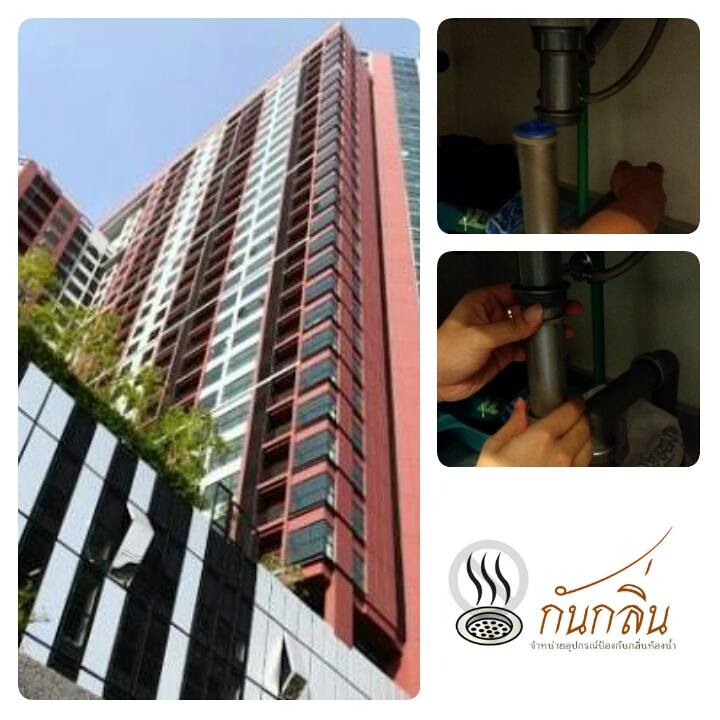 ติดซิลิโคนกันกลิ่นใต้อ่างล้างจาน