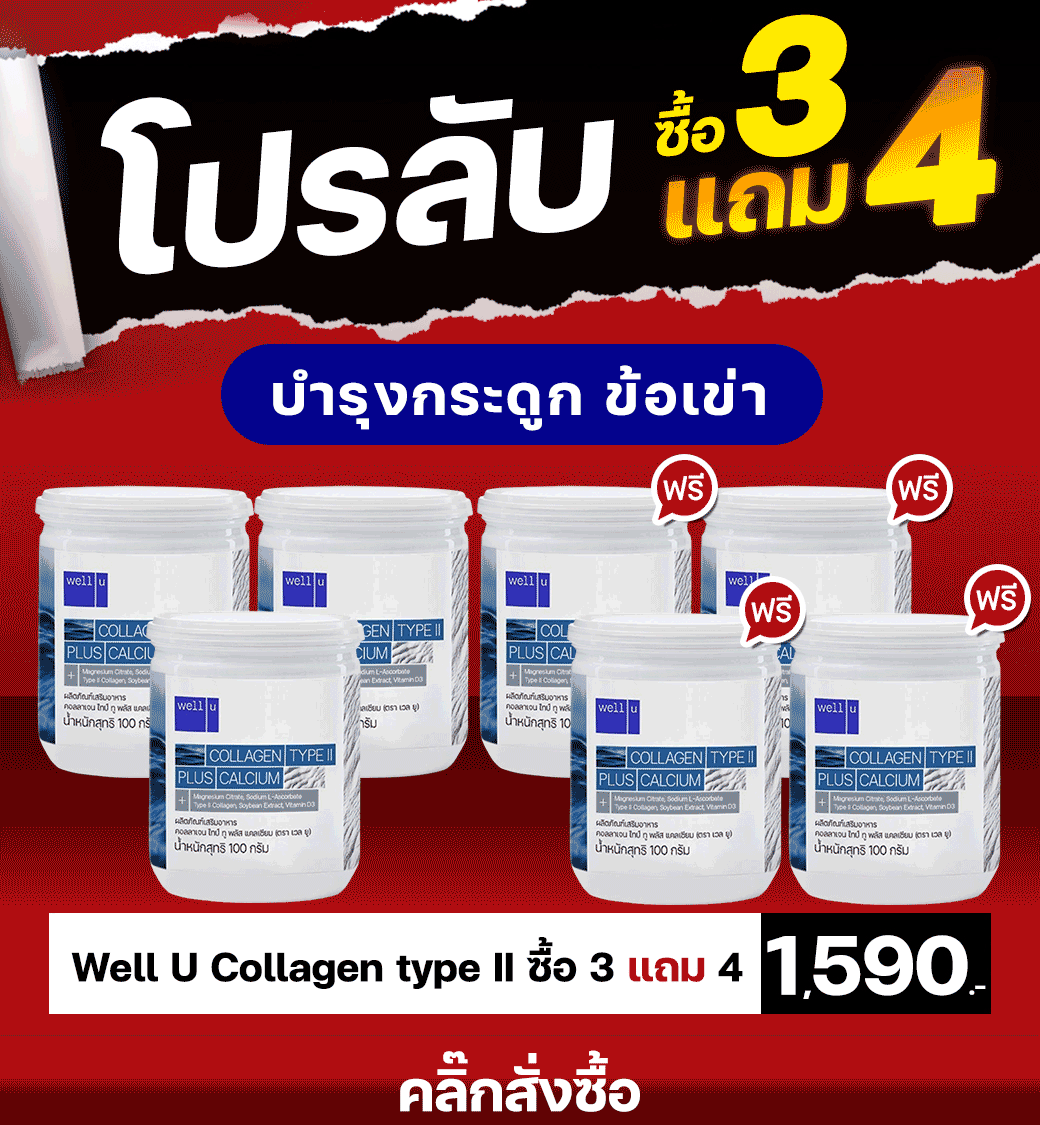 Well U Collagen Type II (เวลยู คอลลาเจน ไทป์ ทู)