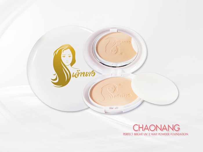 เจ้านาง สวย เนียน ใส Chao Nang Perfect bright UV 2 way powder foundation SPF 20 PA+++
