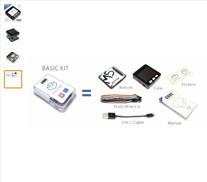 M5Stack Official Stock Offer! ESP32 Basic Core Development Kit Extensible Micro Control Wifi BLE IoT Prototype Board for Arduino
