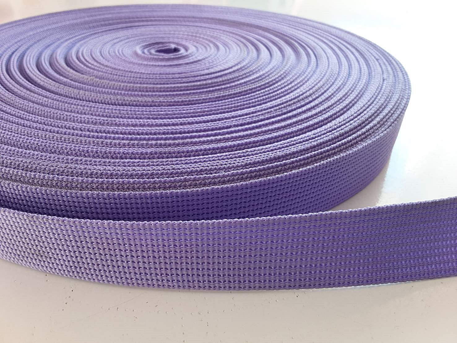 สายกระเป๋าผ้าเนื้อไนล่อน สีม่วง