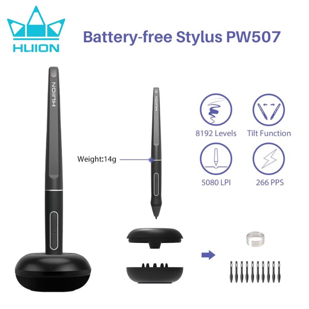 Huion Pen Dipslay Kamvas Pro 16 Premium เมาส์ปากกาพร้อมหน้าจอสำหรับวาดภาพ (รุ่นใหม่-รับประกัน 2 ปี-มีศูนย์ไทย) Kamvas Pro 16 Premium