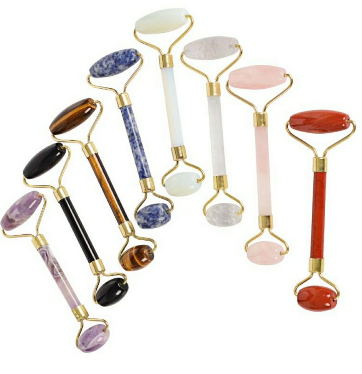 ลูกกลิ้งนวดหน้าจากหินรัตนชาติ (Precious Stone Facial Massage Roller)