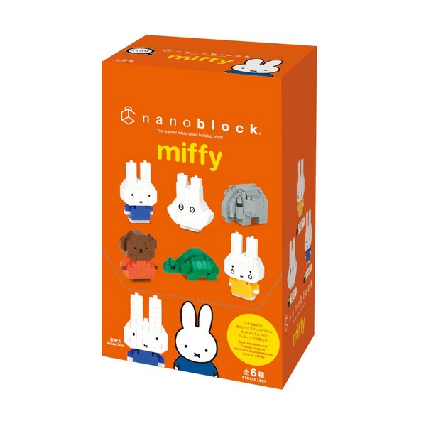 Kawada nanoblock mininano MIFFY VOL.1 (6PCS IN PDQ) 4972825221938 (นาโนบล็อค)