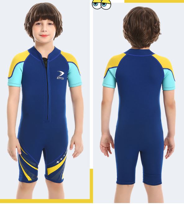 ชุดว่ายน้ำเด็กควบคุมอุณหภูมิ ป้องกันความหนาว ป้องกันรังสี UV