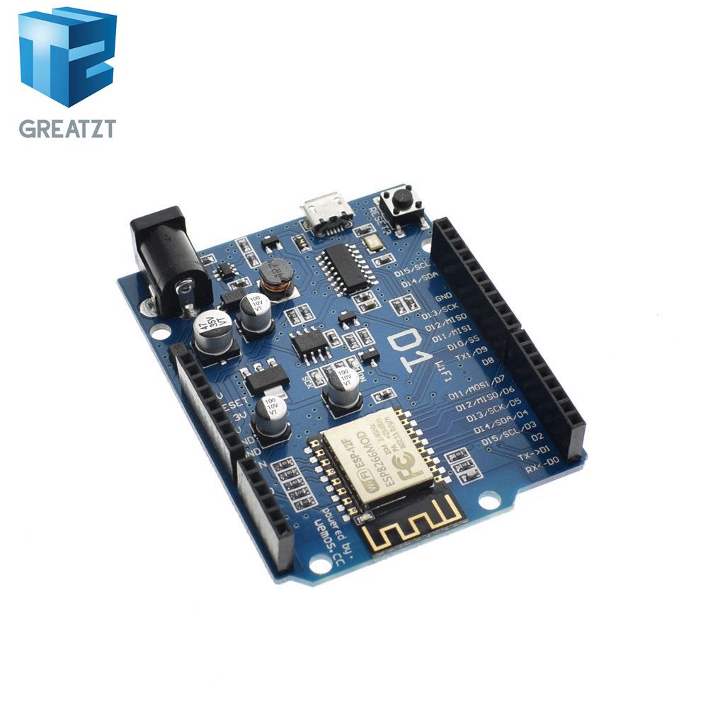 GREATZT ESP-12E WeMos D1 WiFi uno based ESP8266 shield for arduino Compatible