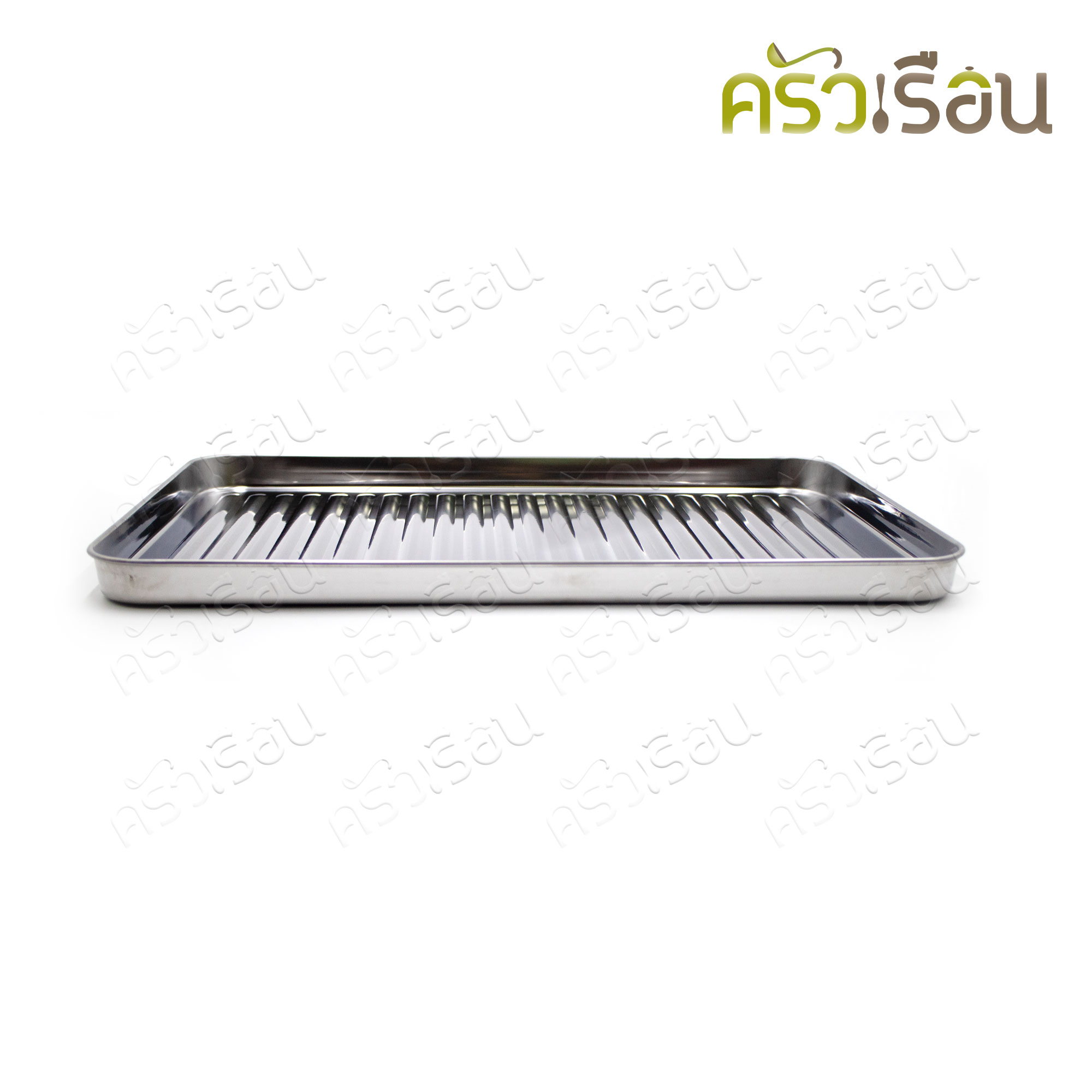 PERFECT ถาดรองน้ำมันปิ้งย่าง ถาดตื้น ขนาด 38x25x2 ซม. QF-K545