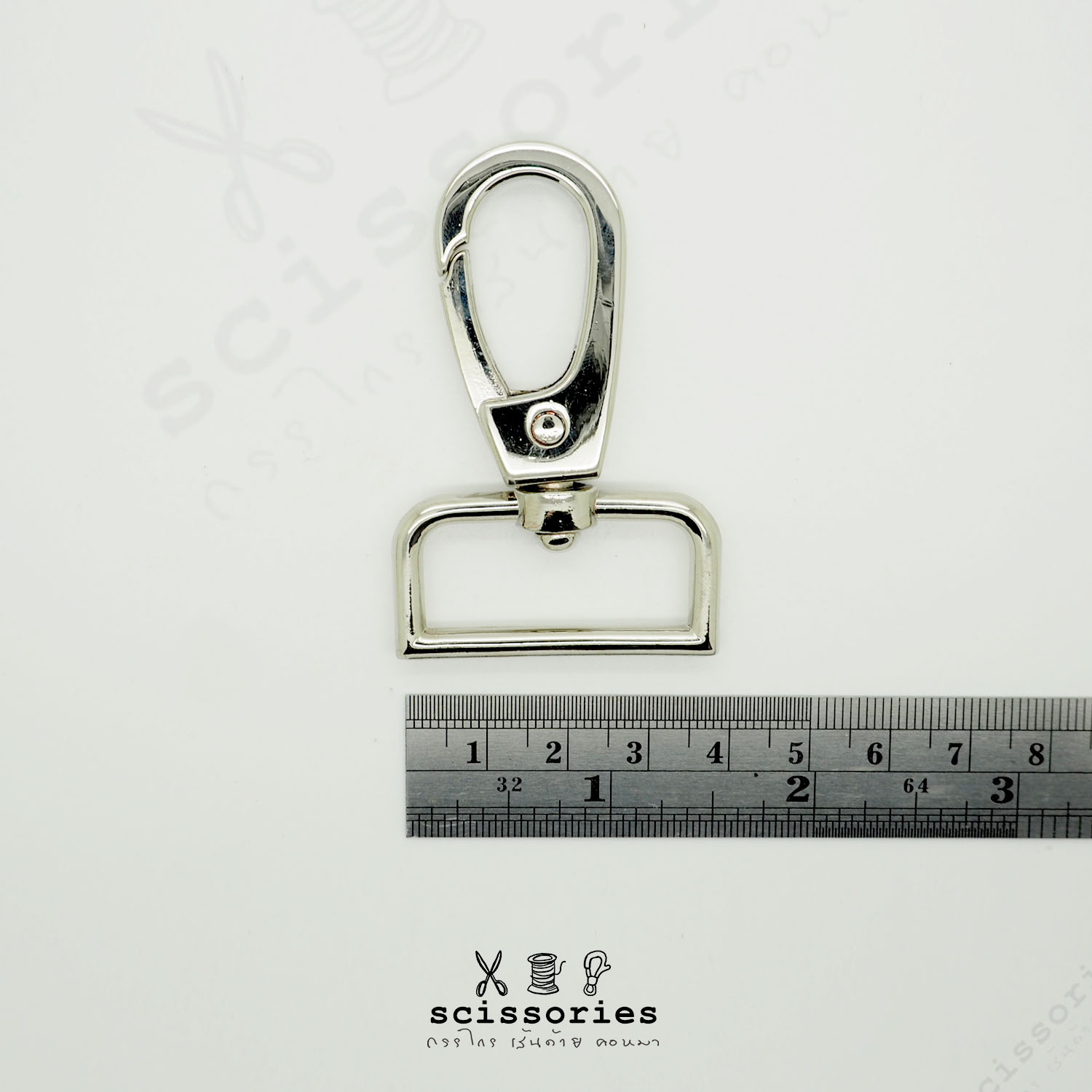 คอหมา 1.2 in สีเงิน/2 ตัว