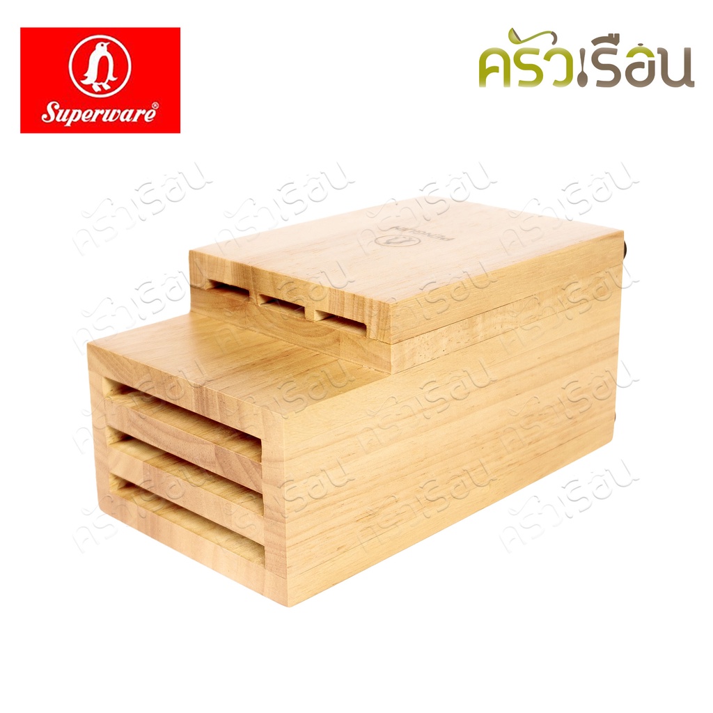 Penguin กล่องมีด เอ็นโซ ENZO 11.3 x 9.8 x 20.2 ซม. ตรานกเพนกวิ้น ที่เสียบมีด ที่เก็บมีด