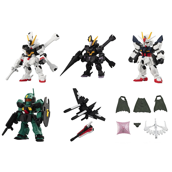 BANDAI (ครบ Set 6 ลูก) Gashapon Gundam Mobile Suit Ensemble 20 4549660716211 (Gashapon)