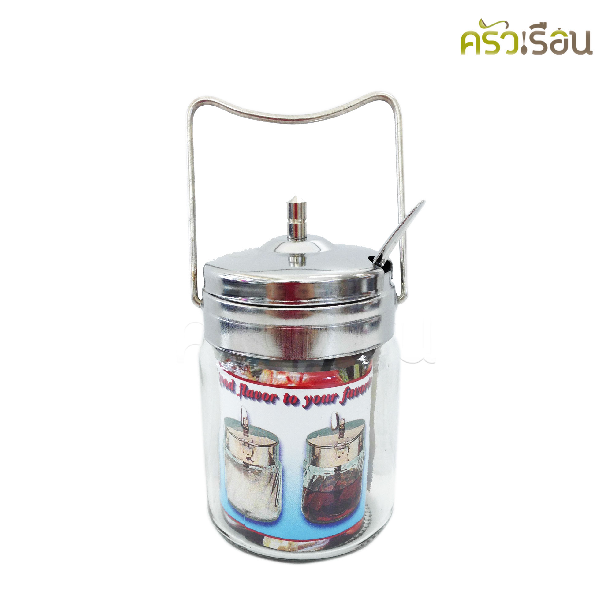 Twin Ray ขวดแก้ว มีหู 7 ออนซ์ Ø7 ซม. สูง 8 ซม. 8007 ขวดเครื่องปรุง
