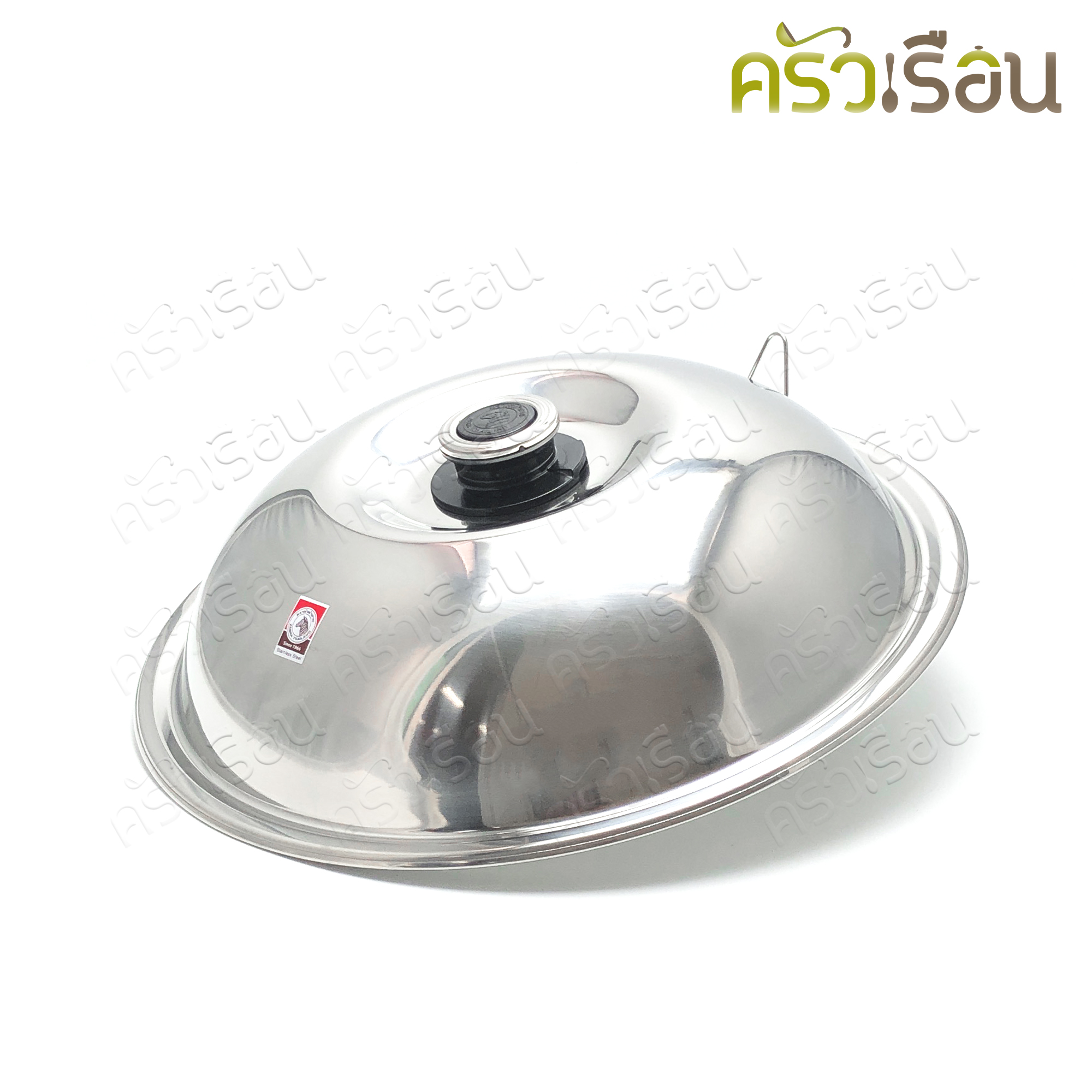 Zebra กระทะจีน สเตนเลส 5 ชั้น 42 ซม. พร้อมฝา+ชั้นนึ่ง ตราหัวม้าลาย 176202 กระทะม้าลาย wok