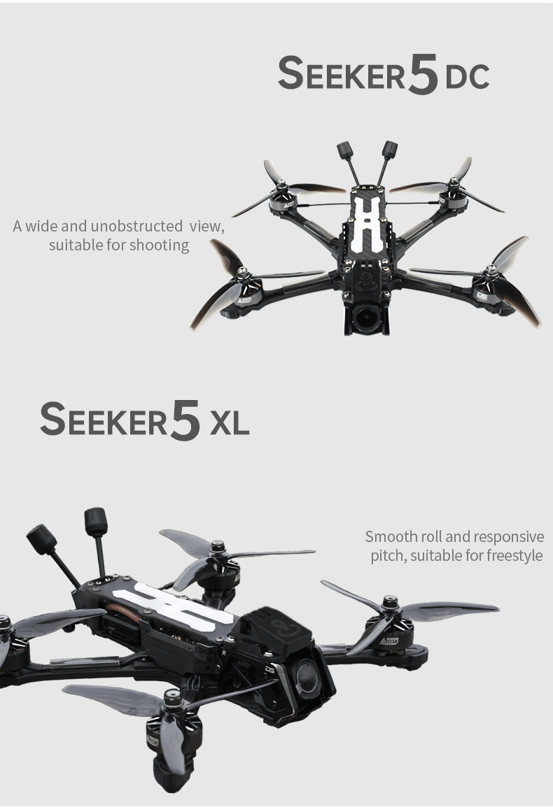 [D5-1] DeepSpace SEEKER5 5inch freestyle FPV Drone DJI O4 PRO with GPS 6S อุปกรณ์โดรน Drone