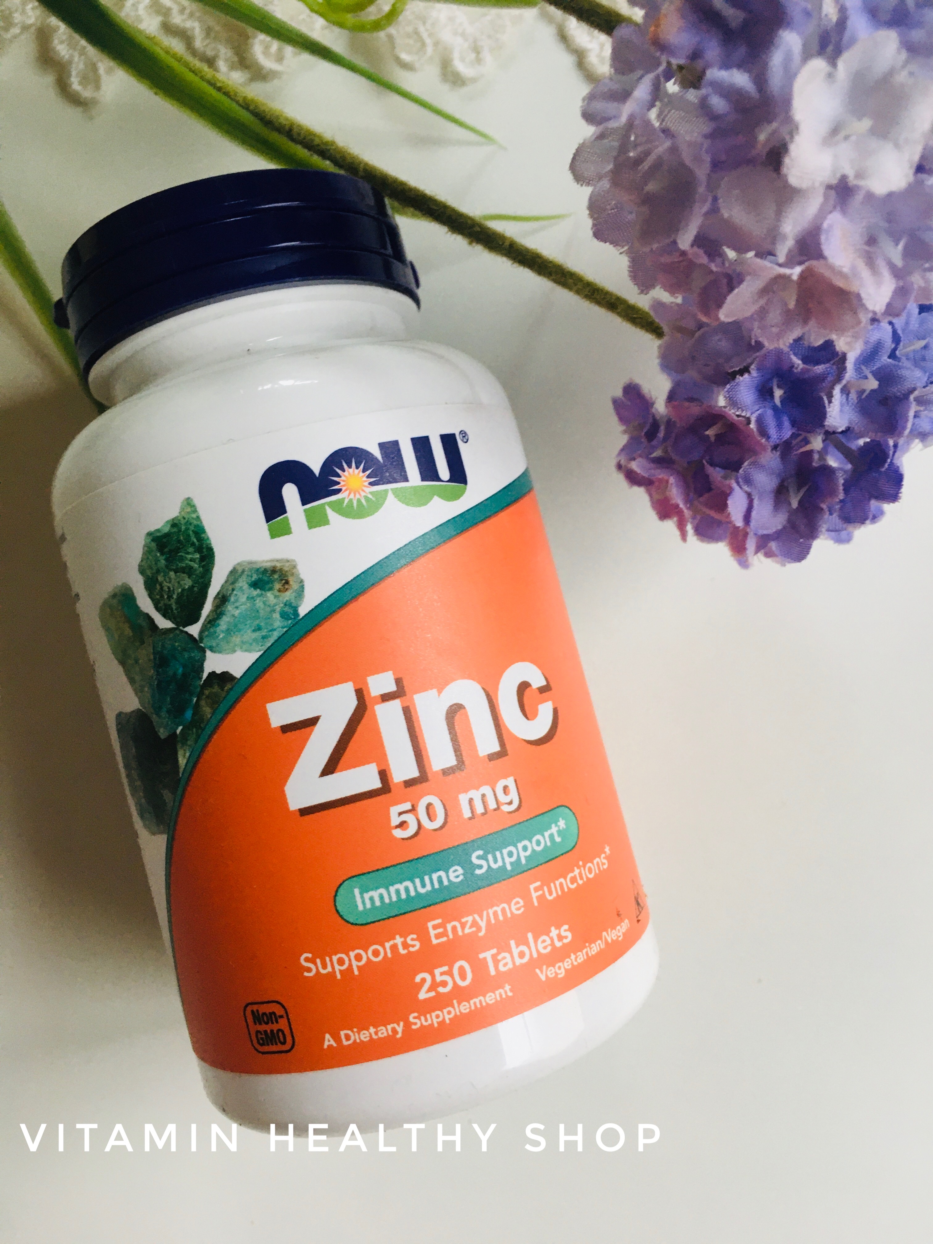 Now Foods, Zinc, 50 mg, 250 Tablets ตัวช่วยรักษาและป้องกันสิวอย่างได้ผล