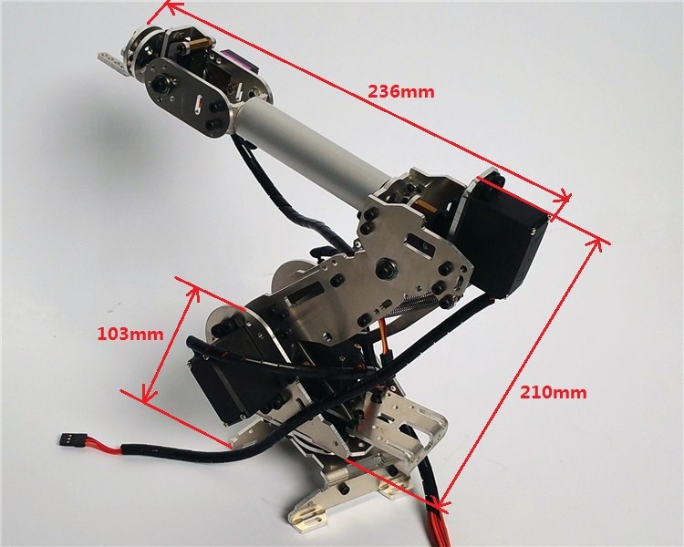 New Design Metal 6DOF Abb robot arm industrial robot model 6 servo aluminium alloy SINONING SNAM1100