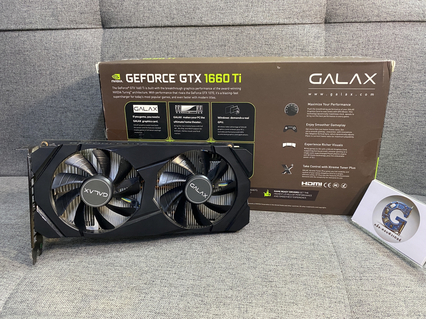 NVIDIA GTX 1660 Ti 6GB GALAX 1 CLICK OC1%