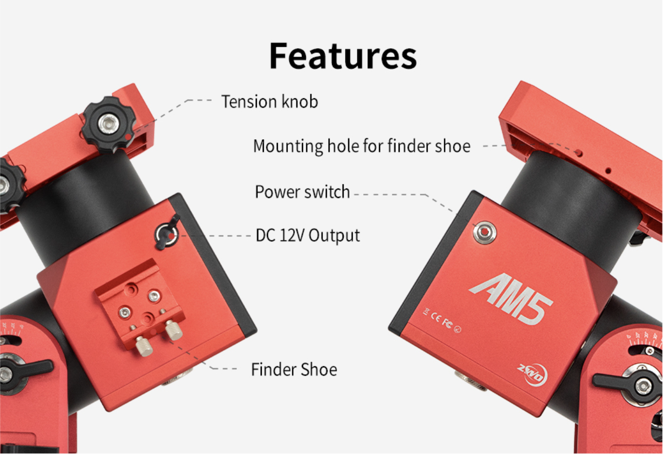 ZWO Harmonic Equatorial Mount AM5