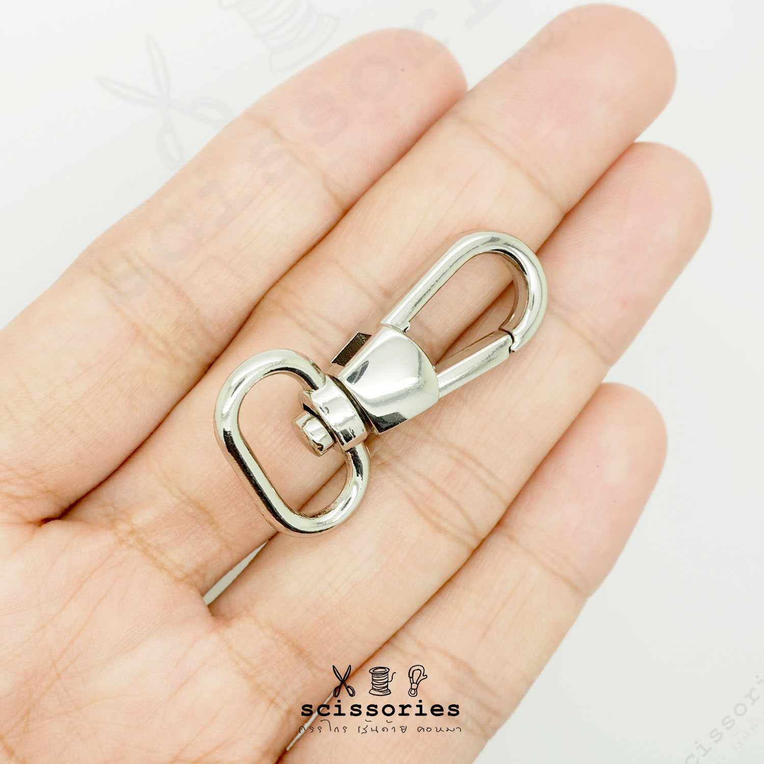 คอหมา 1.8 cm.สีเงิน/2ตัว